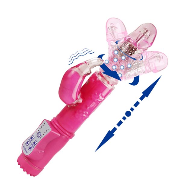 Pink Thrusting Rabbit Vibrator