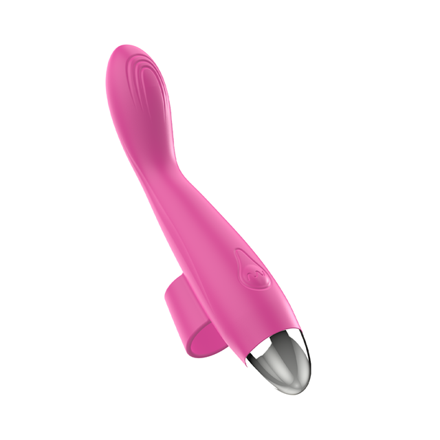 Pink Vibrating Finger Massager