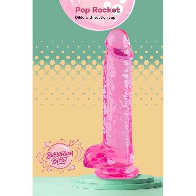 Pop Rocket Pink Classic Jelly Dildo 17 cm
