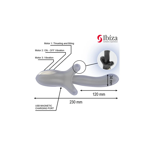 Powerful Vibrator With Thrusting & Biting Effect