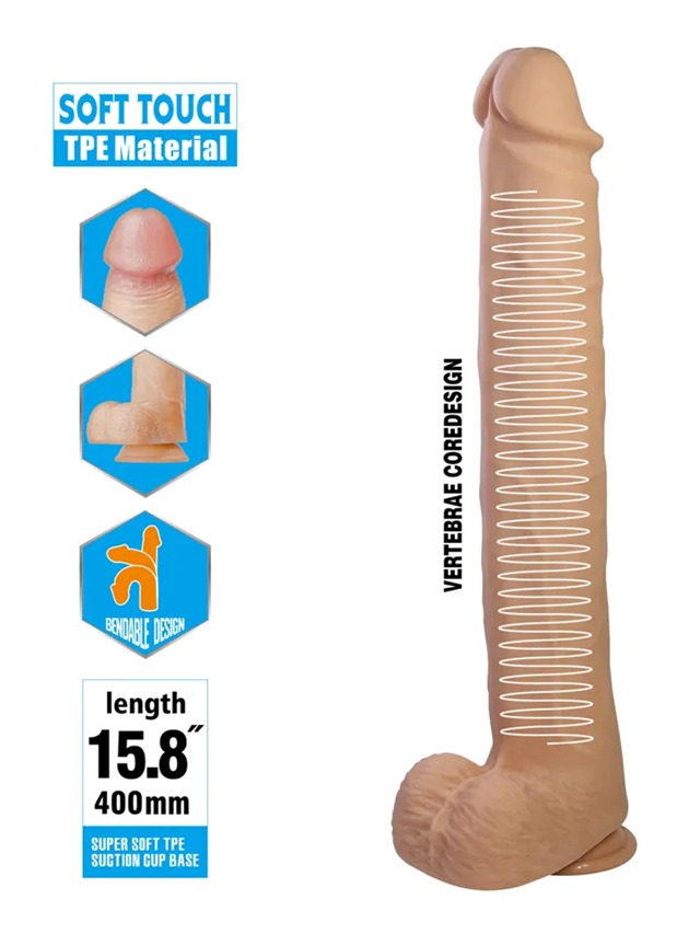 Pat Realistic Dildo 40 cm