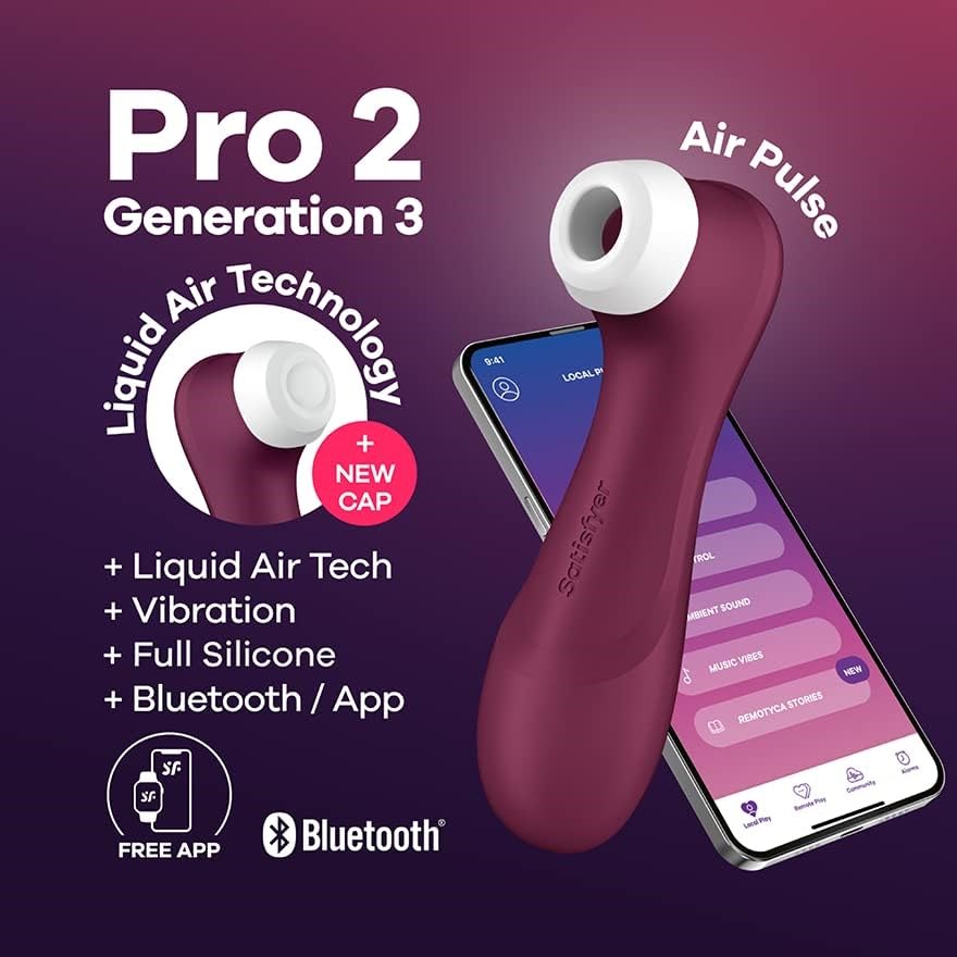 Satisfyer Pro 2 Generation 3 With Liquid Air With Bluetooth App
