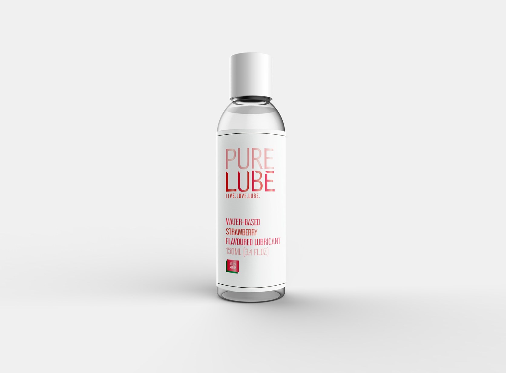 Vuxen Pure Lube Strawberry Flavoured Lubricant 150 ML