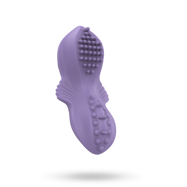 Purple Wearable Clip-On Vibrator With App