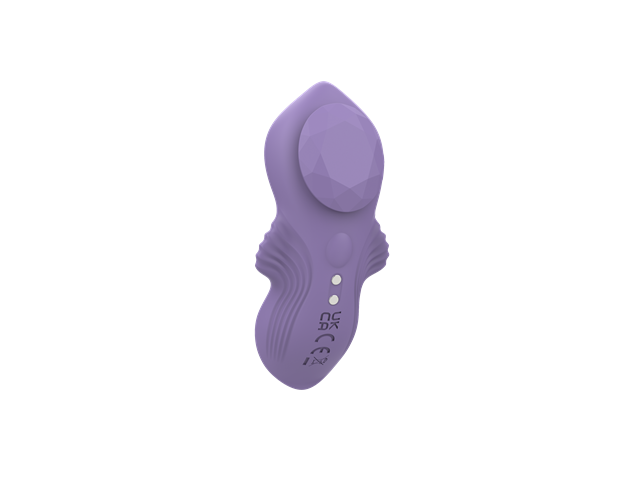 Purple Wearable Clip-On Vibrator With App