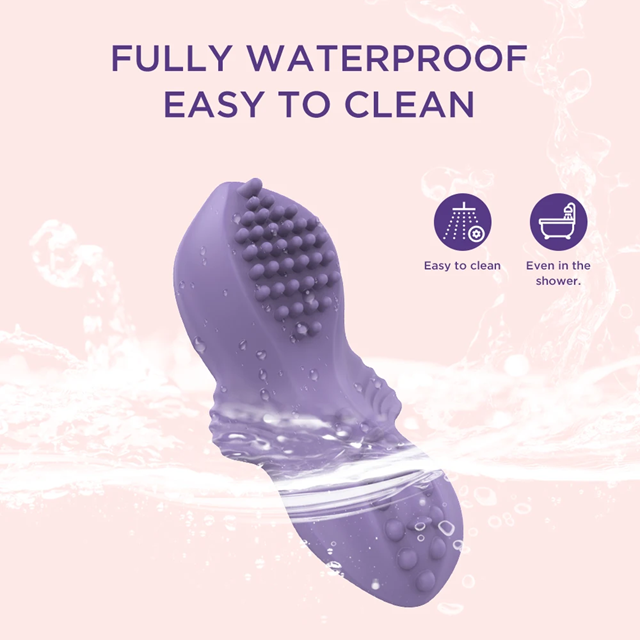 Purple Wearable Clip-On Vibrator With App