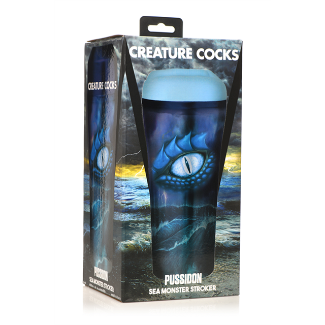 Pussidon Sea Monster Stroker Blå