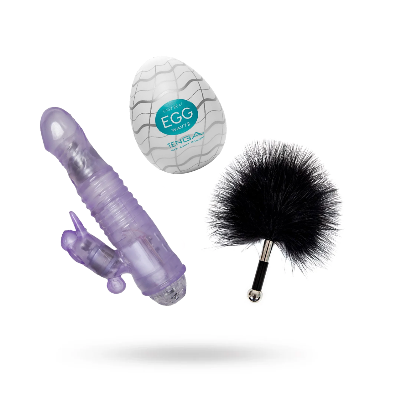 RABBITKIT - AUTO-RABBIT 2, TENGA EGG - WAVY II & DIABOLIQUE TICKLE ME PLEASE