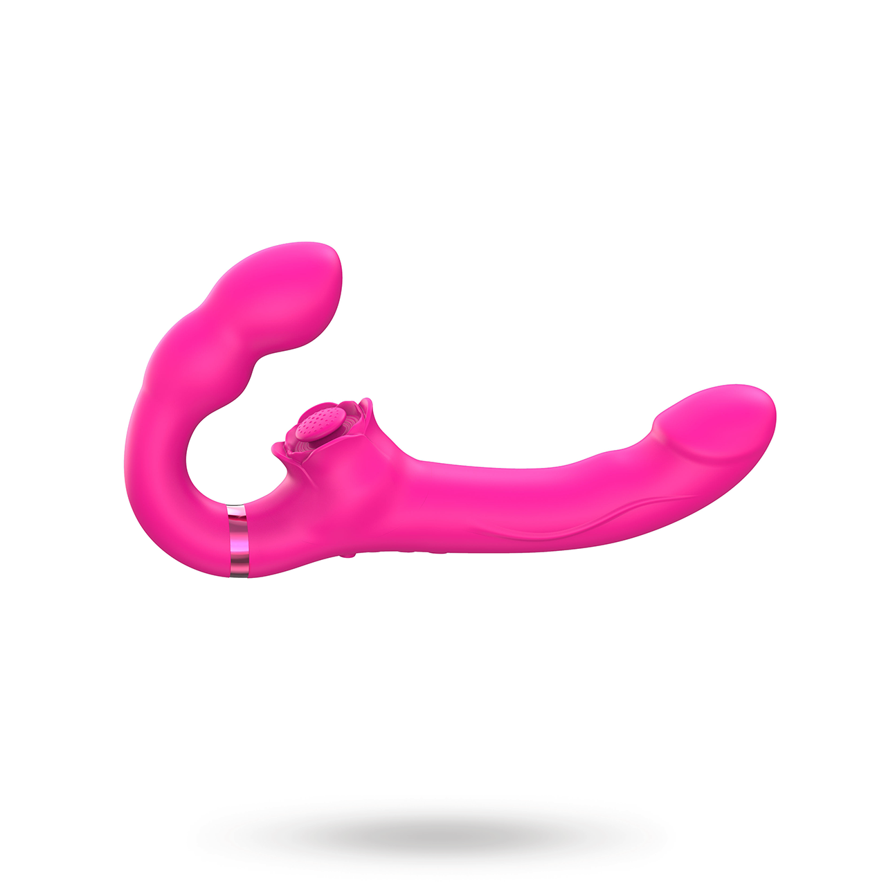 Sustainable Pleasure RC Vibrating & Tapping Strapless Strapon