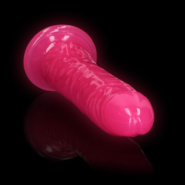 Glow in the Dark - Realistisk Dildo med sugkopp 22,5 cm