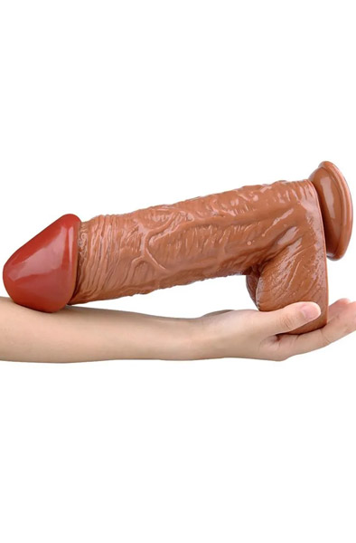Real Up XXL Dildo Brown 28,5 cm