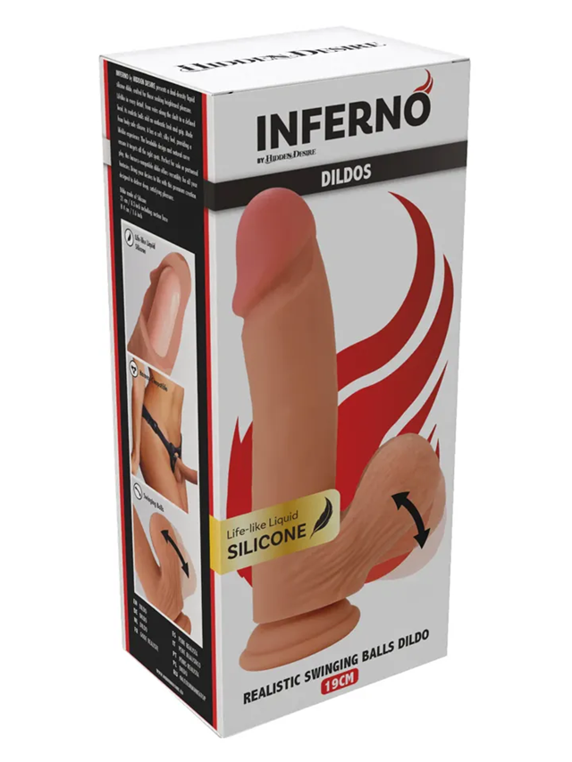 Realistic Dildo Liquid Silicone 21 cm