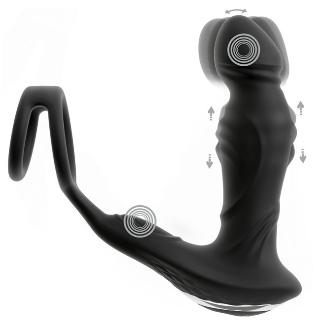 RC Vibrating Prostate Plug with Nodding Function