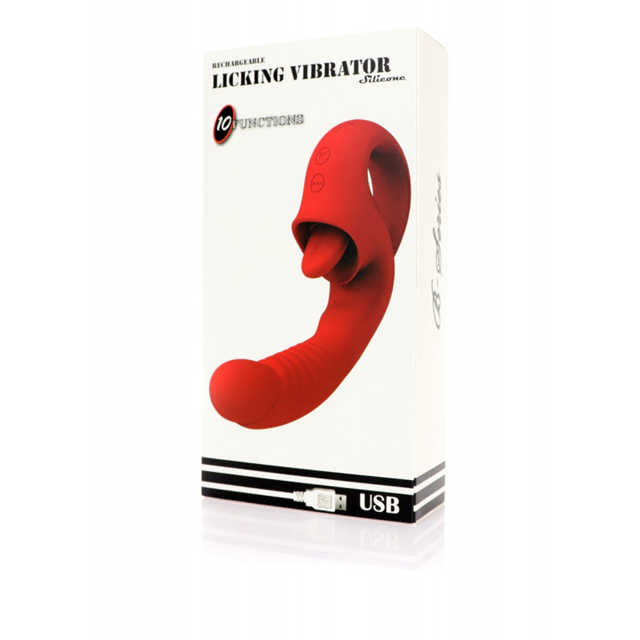 Rechargeable Licking 10-Functions Vibrator