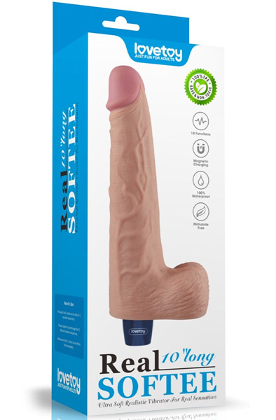 Rechargeable Vibrating Dildo 25,3 cm