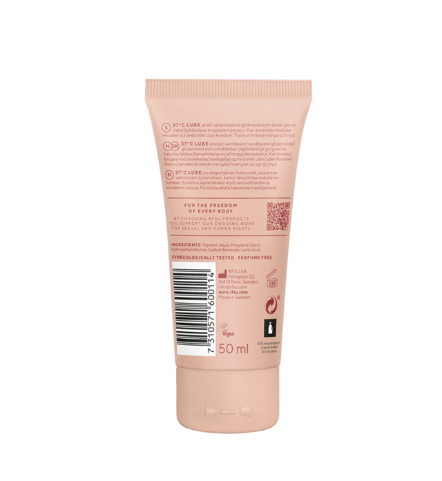 RFSU 37°C Lube – vattenbaserat glidmedel med naturlig känsla 50 ml