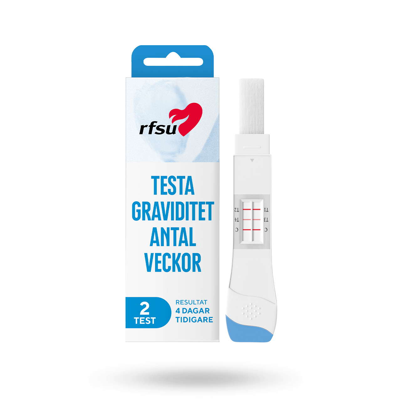 RFSU Weeks – Graviditetstest med veckoindikator 2 st | Sexhjälpmedel - HUSAPOTEKET - Hemtester | Intimast