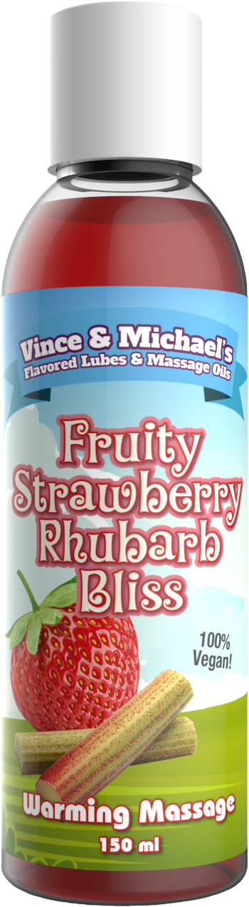 Fruity Strawberry Rhubarb Bliss - Smaksatt massageolja
