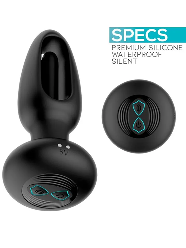 Sasha Vibrating Plug With Flipping Tongue & Remote