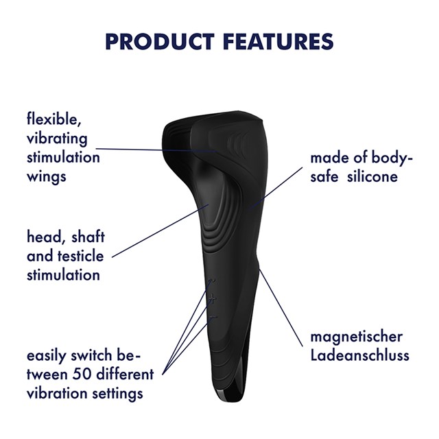 Satisfyer Men - Wand Vibrator - Black