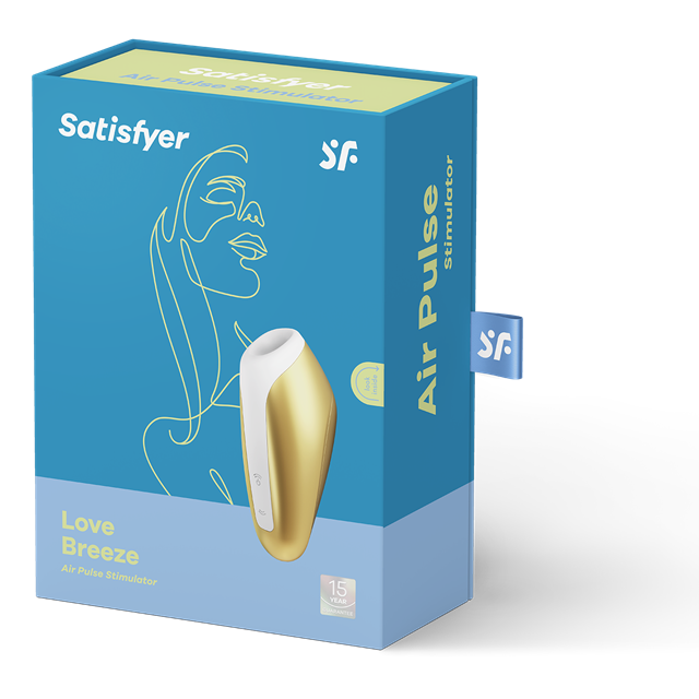 Love Breeze Air Pulse Lufttrycksvibrator - Gul
