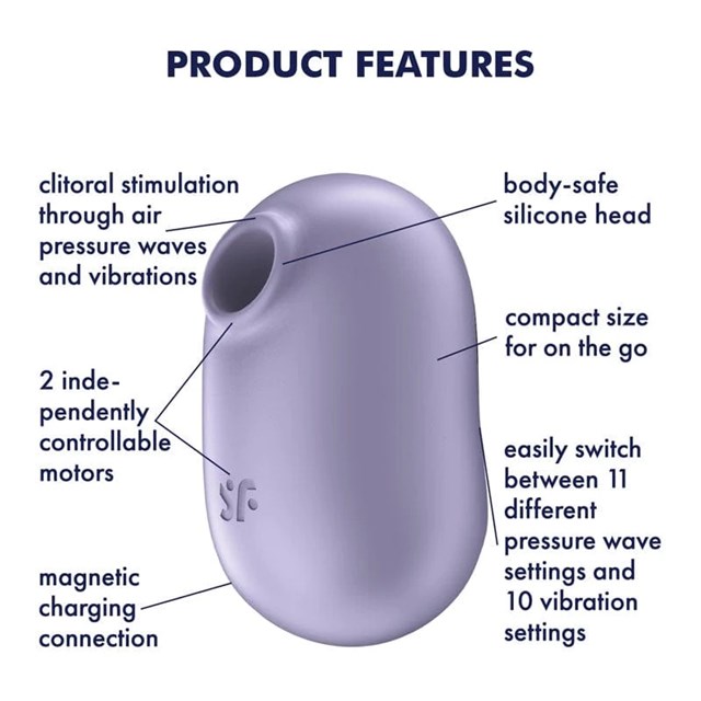 Satisfyer Pro To Go 2 Lufttrycksvibrator - Lila