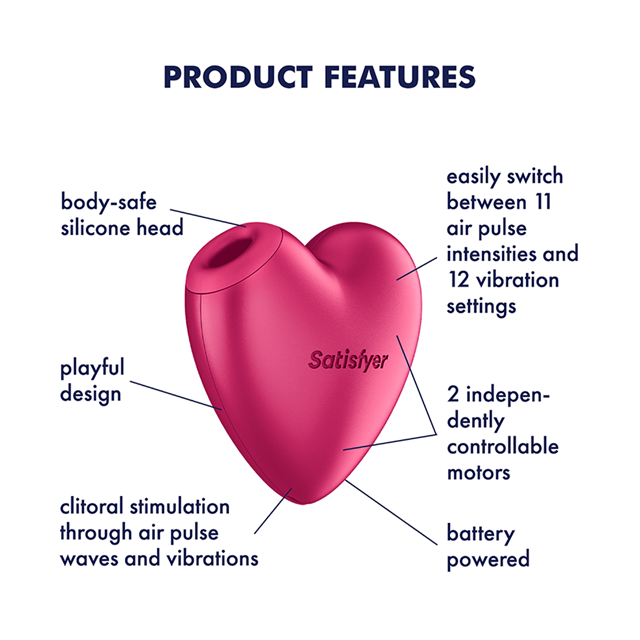 Satisfyer Cutie Heart Battery Powered
