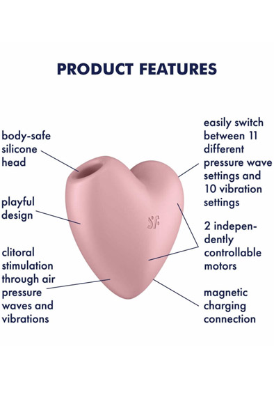 Satisfyer Cutie Heart Light Red