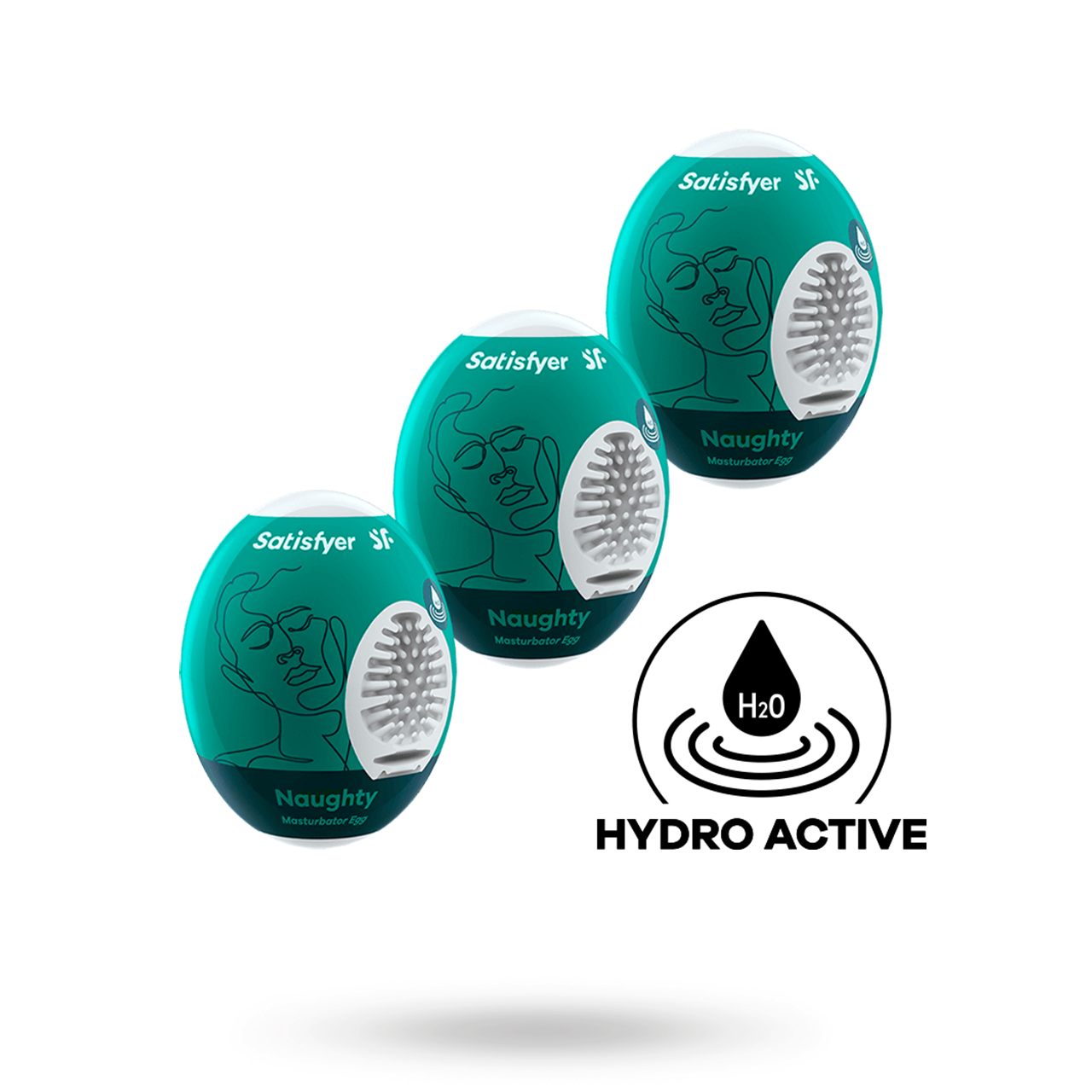Satisfyer Noughty Masturbator Egg 3-pack