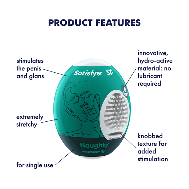 Satisfyer Noughty Masturbator Egg 3-pack