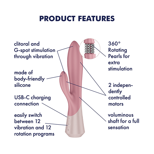 Satisfyer Pearl Bunny 1 Rabbit Vibrator With Pearls