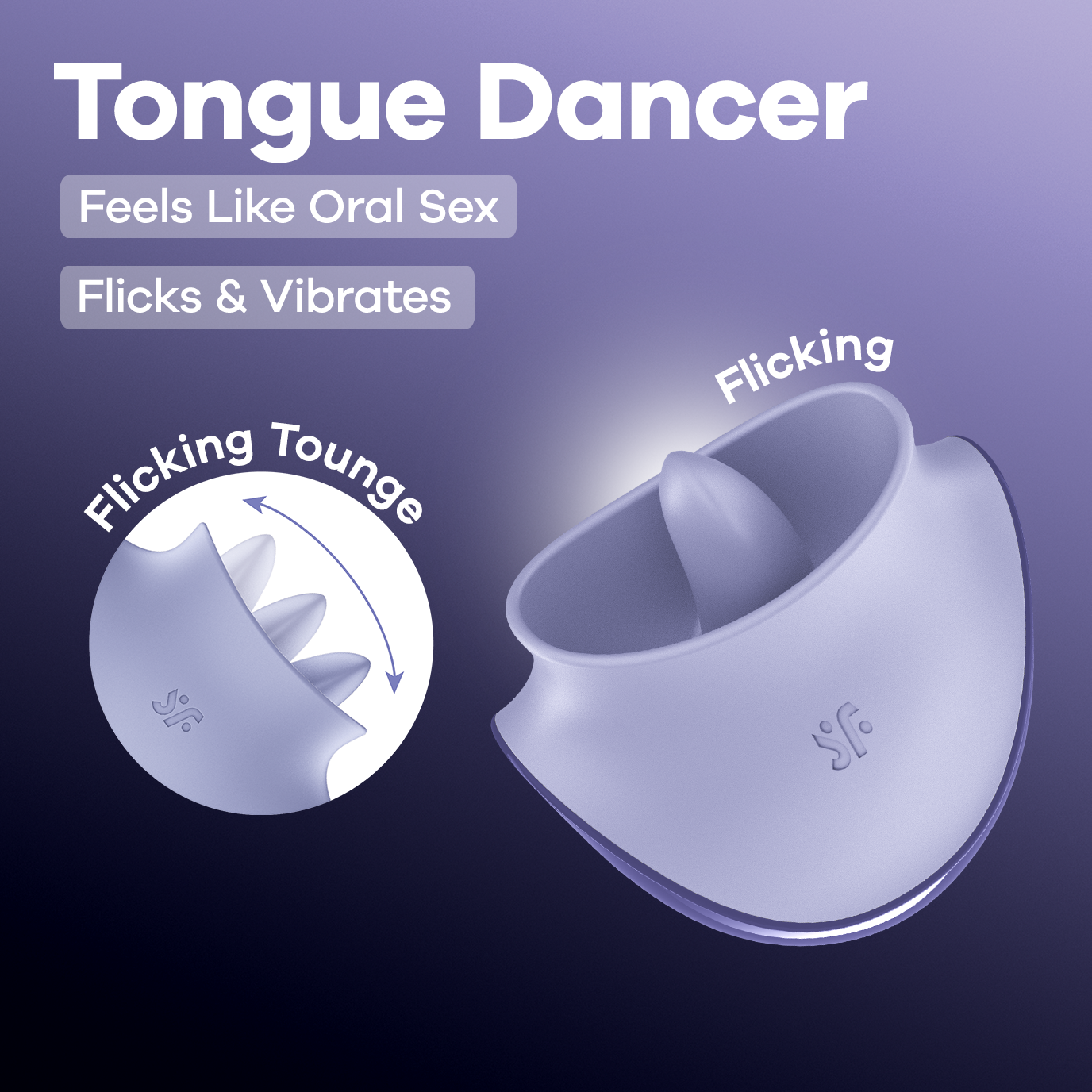 Satisfyer Tongue Dancer Flicking Clitoral Stimulator