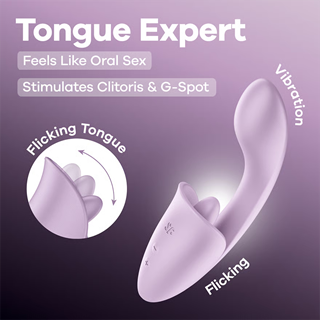 Satisfyer Tongue Expert Clitoral & G-spot Stimulator