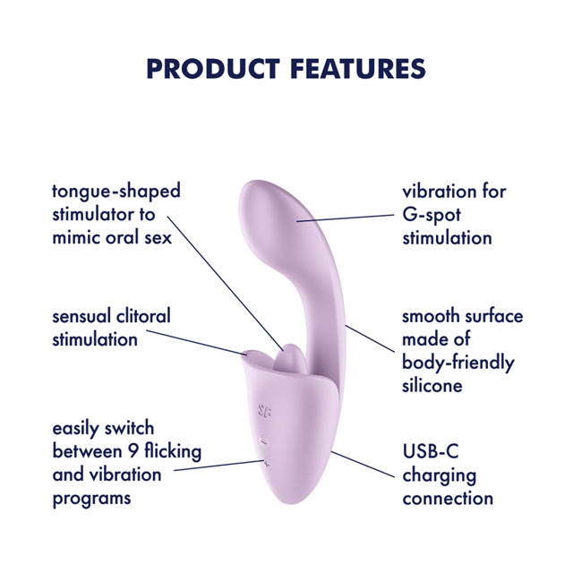 Satisfyer Tongue Expert Clitoral & G-Spot Stimulator