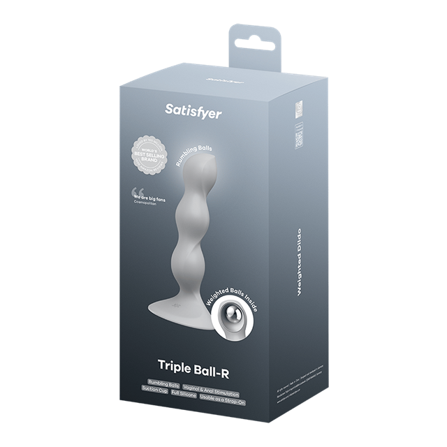Satisfyer Triple Ball-R Weighted Dildo Grey