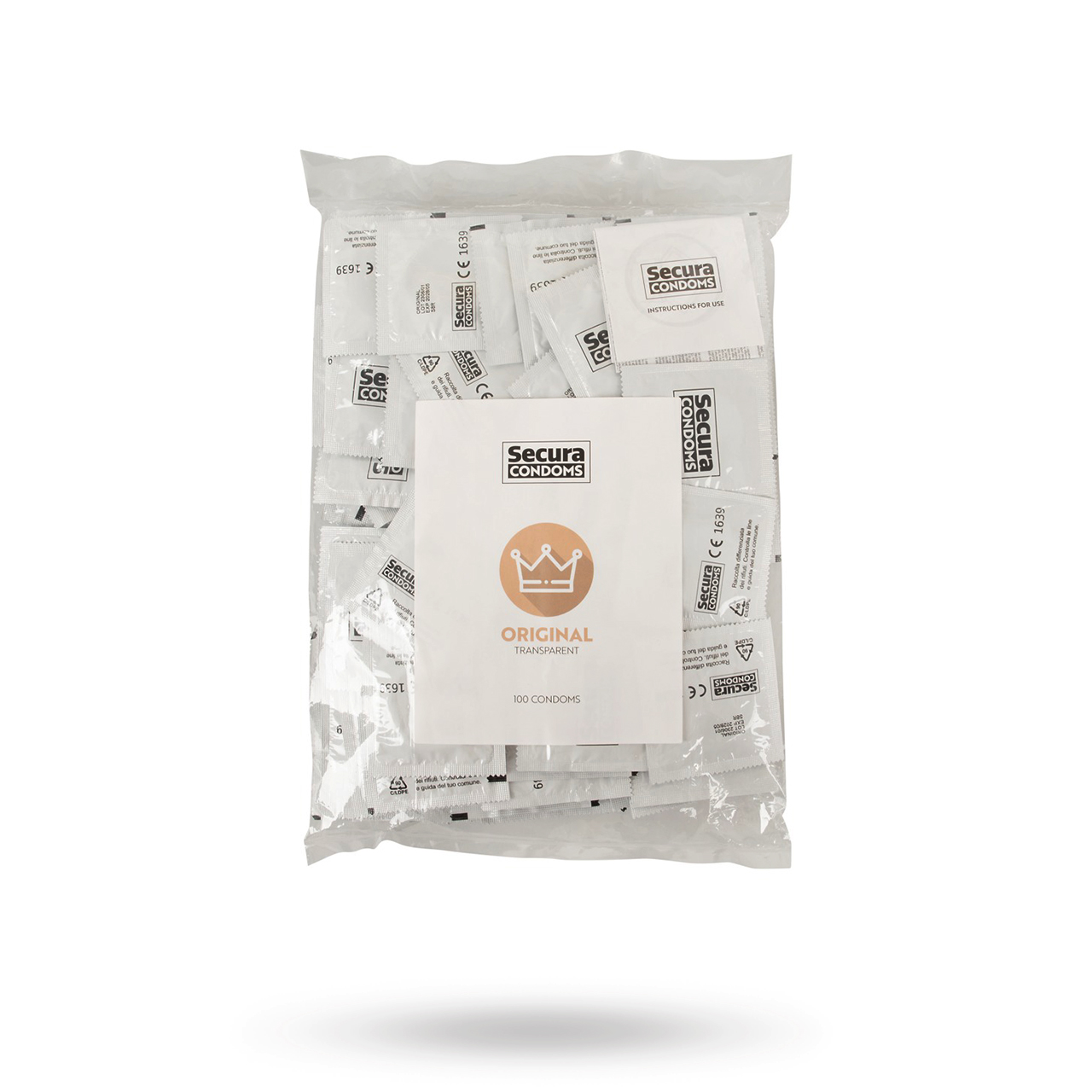 Produktfoto för Original Transparent 100-pack Kondomer