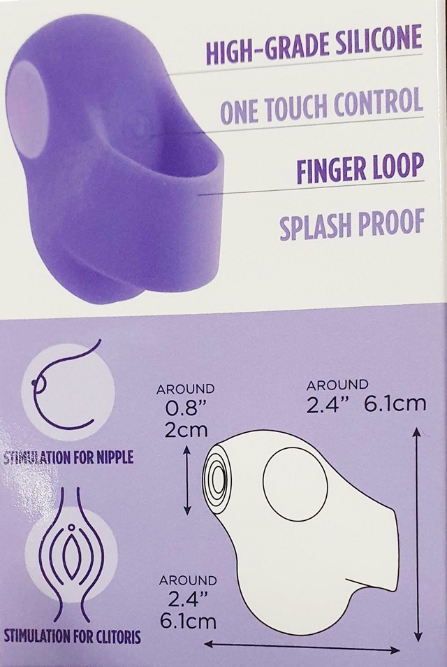 Sense Up Thumping Rechargeable Finger Vibrator - Pink