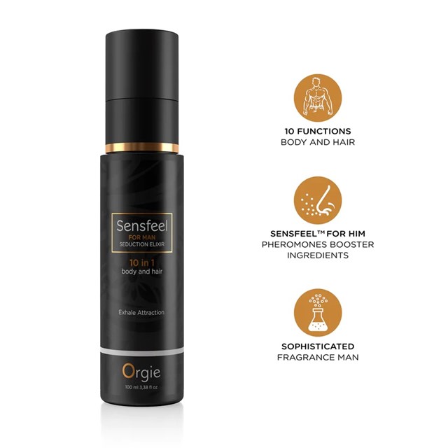 SENSFEEL SEDUCTION ELIXIR 10 IN 1 FOR MAN - PHEROMONE BOOSTER 100ML