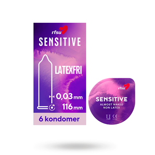 Sensitive - Latexfri Kondom 6-pack