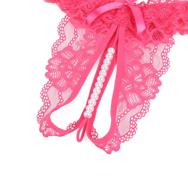 Sexy Lace Pearl Panty Rose