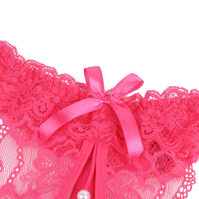 Sexy Lace Pearl Panty Rose
