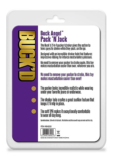 Buck'd - Buck Angel - Pack n Jack - Svart