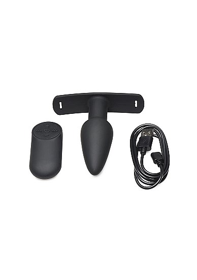 Bum-Tastic 28X Silicone Anal Plug with Harness & Remote Control