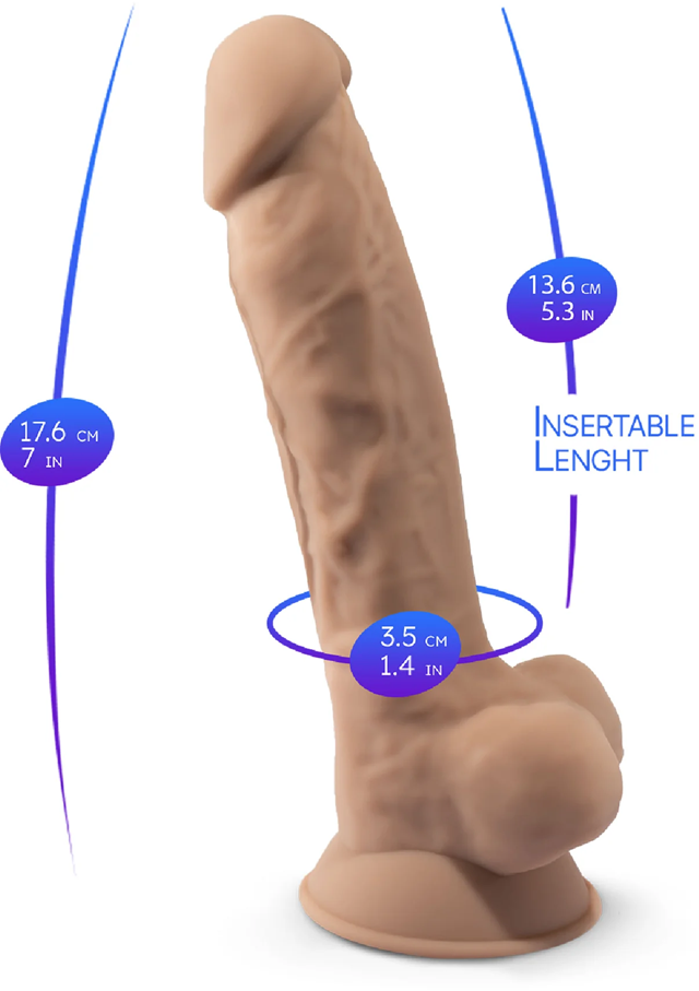 Silex-D Dual Density Silicone Dildo 17,6 cm