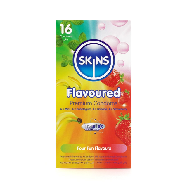 Mix Pack med Smaksatta Kondomer - 16 pack