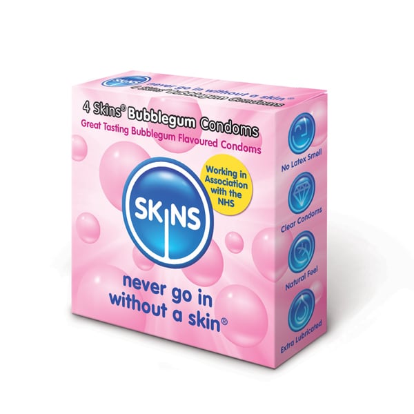 Bubbelgum Kondomer - 4 pack