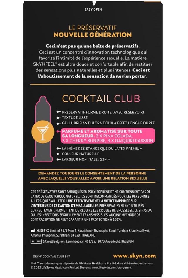 Cocktail Club Condom Mix 9-pack