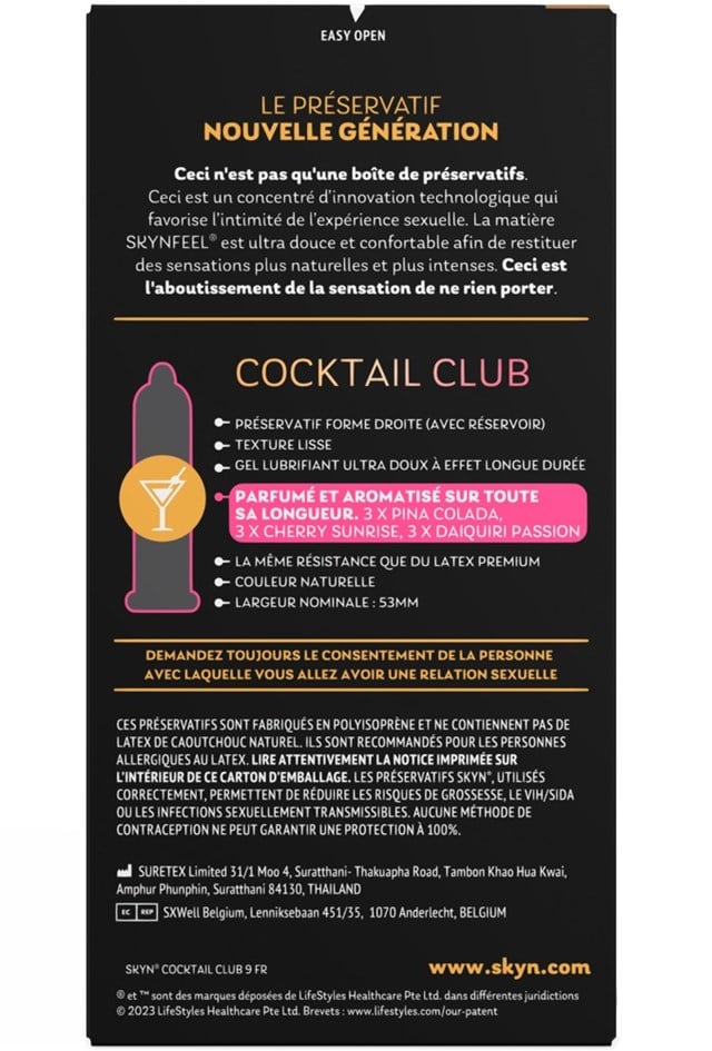 Cocktail Club Condom Mix 9-pack