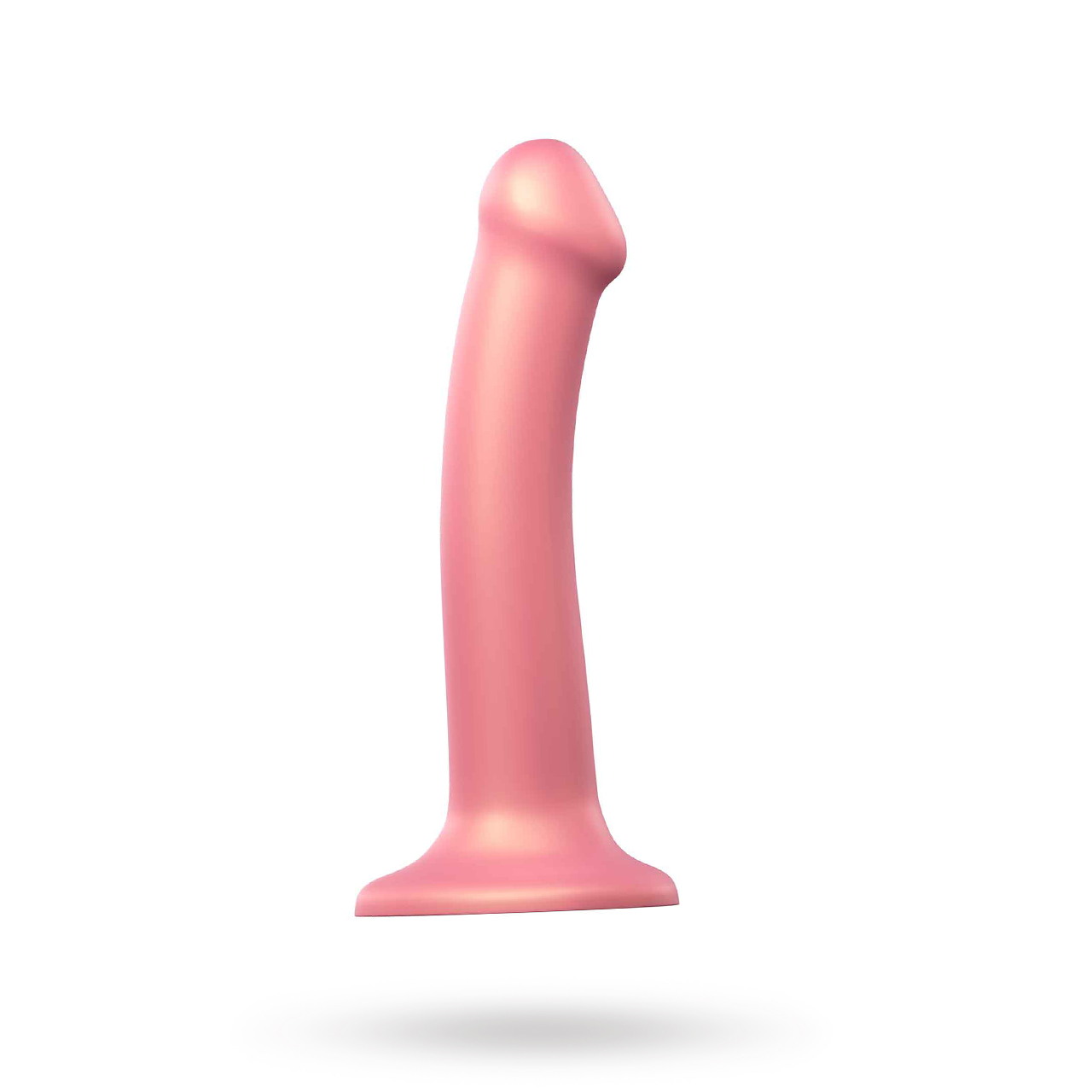 Mono Density Dildo Metallic Shine Pink - 18 cm