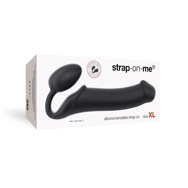 SEMI-REALISTIC BENDABLE STRAP-ON DILDO - XL